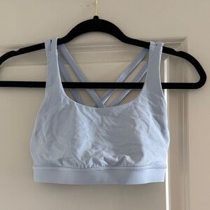 Lululemon Athletica Light Blue Strappy Sports Bra